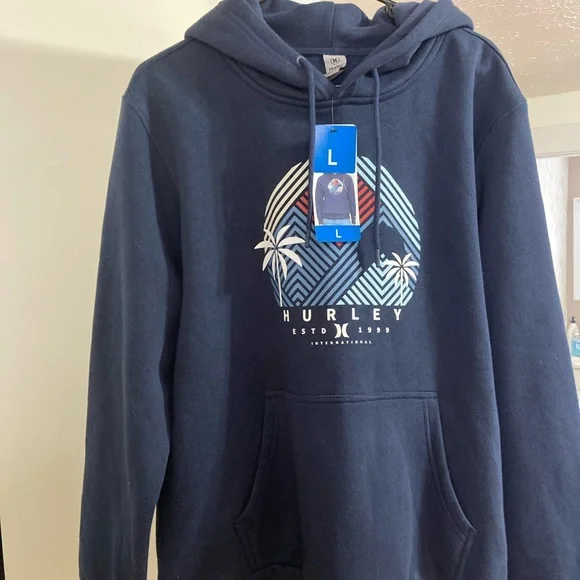 Hurley Men's Navy Hoodie NWTS - Picture 9 of 9